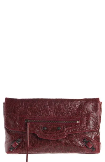 Balenciaga Le City Clutch In Red