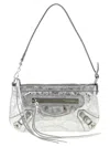 Balenciaga Urban Chic Clutch Bag Adjustable Strap In Silver