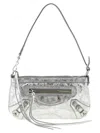 Balenciaga 'le City' Clutch In Silver