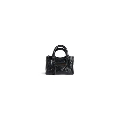 Balenciaga "le City" Crossbody Bag In Black