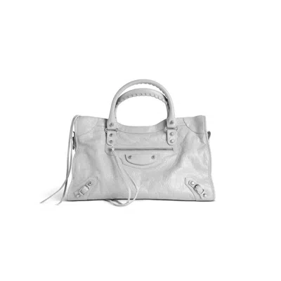 Balenciaga "le City" Crossbody Bag In Gray