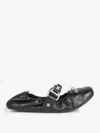 Balenciaga Black Lamb Leather Shoes With Striking Metallic Accents