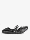 Balenciaga Black Lamb Leather Shoes With Striking Metallic Accents