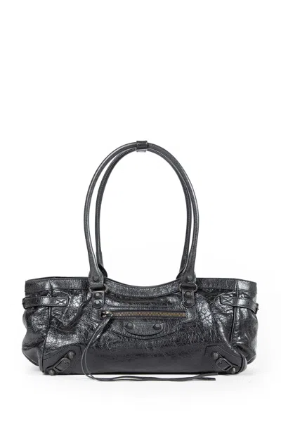 Balenciaga Le City East West Bag In Gray