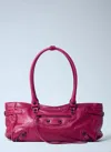 Balenciaga Women Framboise Le City East-west Shoulder Bag In Red