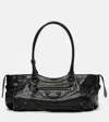 Balenciaga Le City East-west Medium Shoulder Bag In Black