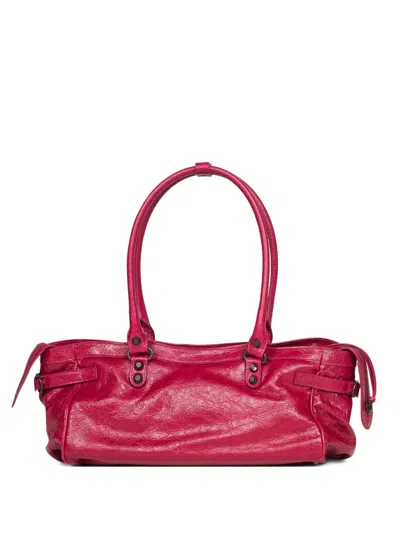Balenciaga Le City East-west Top-handle Shoulder Bag In Pink