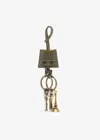 Balenciaga Le City Eiffel Khaki Pendant Keychain
