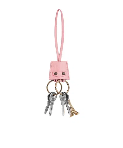 Balenciaga Le City Eiffel Pendant Key Chain In Pink