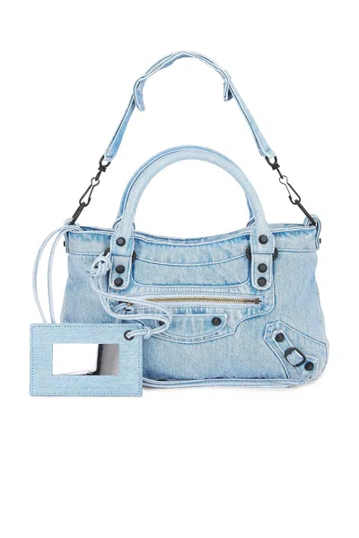 Balenciaga Le City First Bag In Blue