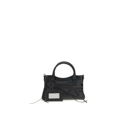 Balenciaga Le City First Handbag In Black