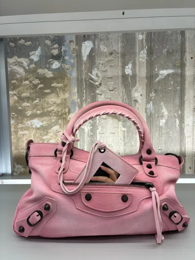 Balenciaga Le City First Handbag In Pink