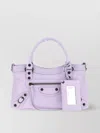 Balenciaga Lilac Leather Le City First Handbag