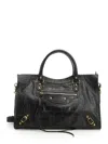 Balenciaga Medium Le City Crocodile-embossed Top-handle Tote Bag In Black