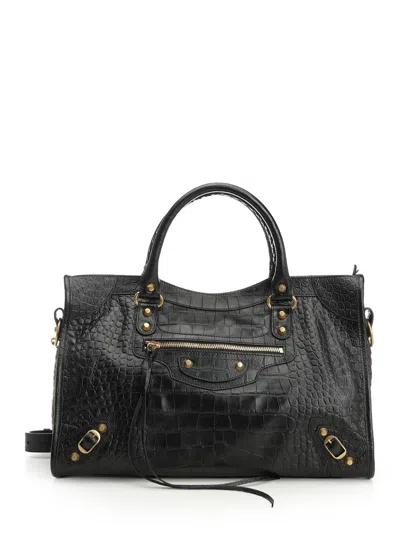 BALENCIAGA LE CITY HANDBAGS BLACK