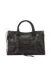 Balenciaga Le City Handbags Brown In Black
