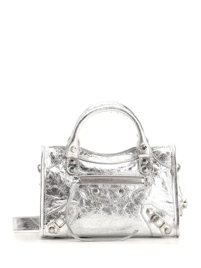 Balenciaga Le City Handbags Silver