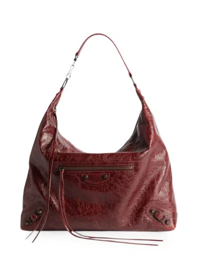 Balenciaga Le City Hobo M In Burgundy