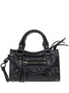 Balenciaga Le City Keychain In Black