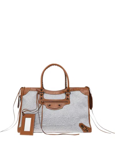 Balenciaga Le City Large Holdall Bag In Blue