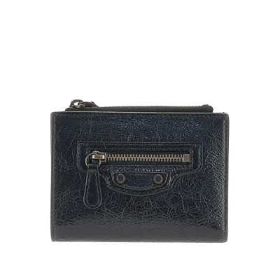Balenciaga 'le City' Leather Bi-fold Wallet In Black