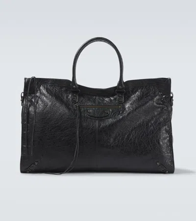 Balenciaga Le City Leather Shoulder Bag