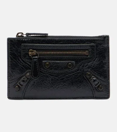Balenciaga Le City Leather Wallet In Black