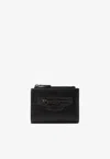 Balenciaga Le City Leather Zip Wallet In Black