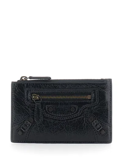 Balenciaga Le City Long Card Case In Black