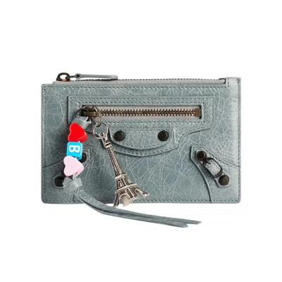 Pre-owned Balenciaga Le City Long Card Holder 'blue Grey' | Women's Size Onesize