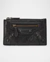 Balenciaga Le City Long Coin And Card H In Black