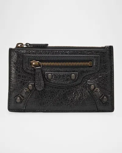 Balenciaga Le City Long Coin And Card H In Black
