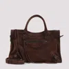 Balenciaga Brown Le City M Suede Leather Handbag