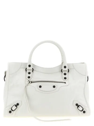 Balenciaga Le City M Handbag In ["white"]