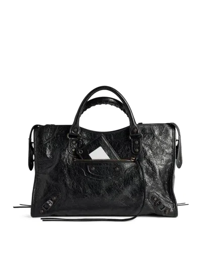 Balenciaga Le City Media Bag In Black