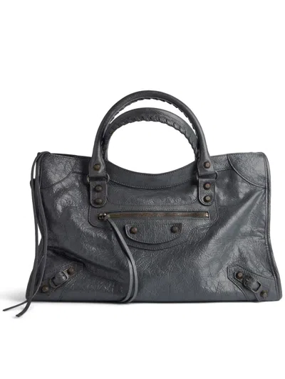 Balenciaga Le City Media Bags In Gray