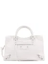 Balenciaga White Le City Medium Satchel Bag In White