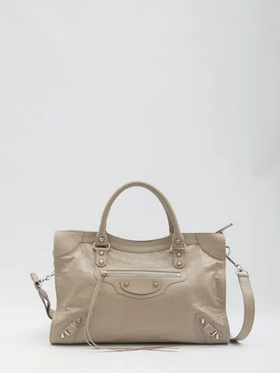 Balenciaga Le City Medium Bag In Beige