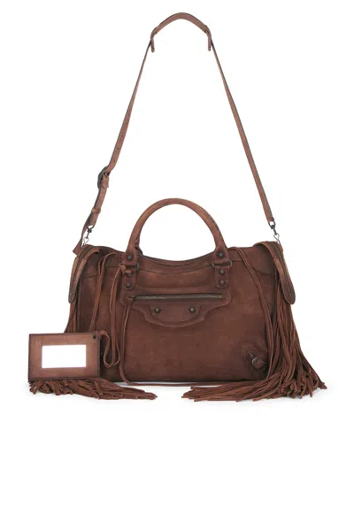 Balenciaga Le City Medium Bag In Light Espresso