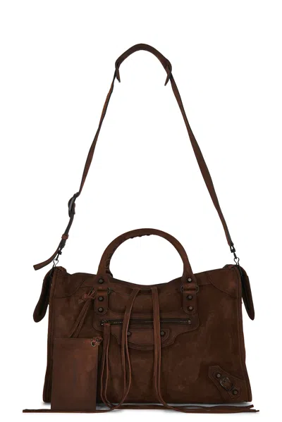 Balenciaga Le City Medium Bag In Light Espresso
