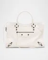 Balenciaga Le City Medium Crinkled Leather Top-handle Bag