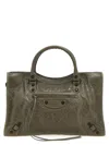 Balenciaga Women Small Le City Handbag In Green