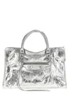 Balenciaga Le City Medium Handbag In Silver
