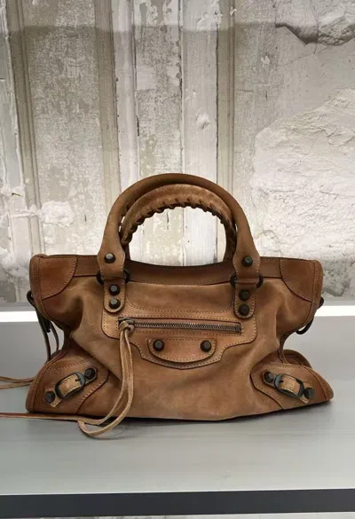 Balenciaga Le City Medium Handbags In Brown