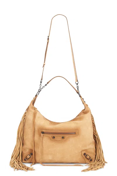 Balenciaga Le City Medium Hobo Bag In Camel