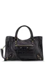 Balenciaga Medium Le City Crocodile-embossed Top-handle Tote Bag