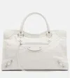 Balenciaga Le City Medium Leather Tote Bag In White
