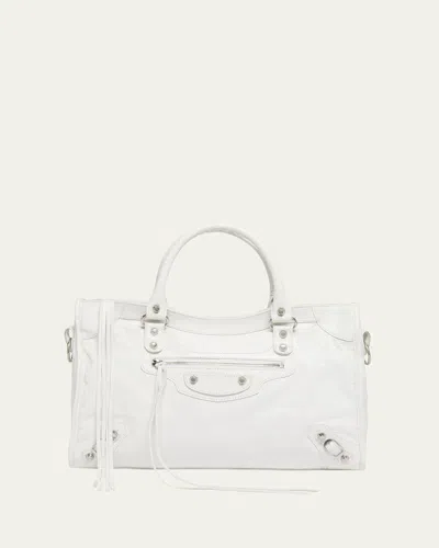 BALENCIAGA LE CITY MEDIUM LEATHER TOTE BAG