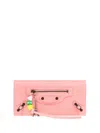 Balenciaga Le City Medium Long Wallet Accessories In Pink & Purple