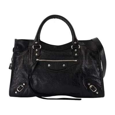 Balenciaga Le City Medium Purse In Black
